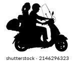 man and women whit retro... | Shutterstock .eps vector #2146296323
