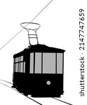 old tram on the street.... | Shutterstock .eps vector #2147747659