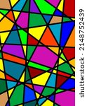 abstract stained glass of... | Shutterstock . vector #2148752439