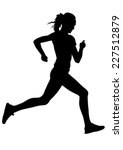 Woman Athletes On Running Race...
