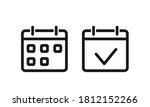 calendar vector icon. black... | Shutterstock .eps vector #1812152266