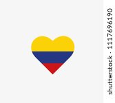 colombia vector flag inside... | Shutterstock .eps vector #1117696190