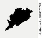 map of odisha   india region... | Shutterstock .eps vector #2098625770