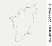 map of tamil nadu   india... | Shutterstock .eps vector #2099493946