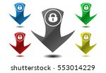 padlock icon  sign illustration | Shutterstock . vector #553014229