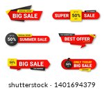 set of sale tags. sale ... | Shutterstock .eps vector #1401694379