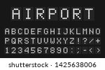 led digital font  letters and... | Shutterstock .eps vector #1425638006
