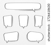 set of comic speech bubbles.... | Shutterstock .eps vector #1726618630