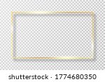 golden frame in rectangle shape ... | Shutterstock .eps vector #1774680350