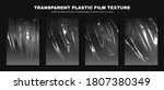 transparent plastic film... | Shutterstock .eps vector #1807380349