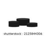 black podium mockup in circle... | Shutterstock .eps vector #2125844306
