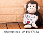 A monkey with the message i...