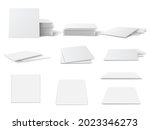 realistic round and square... | Shutterstock .eps vector #2023346273