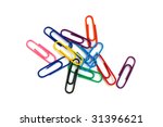 Multy-colored paper clips