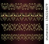ornamental design lace borders... | Shutterstock .eps vector #1562214079