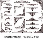 ornamental design borders and... | Shutterstock .eps vector #431017540
