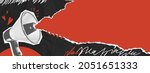 vector collage grunge banner.... | Shutterstock .eps vector #2051651333