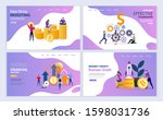 landing pages template set for... | Shutterstock .eps vector #1598031736