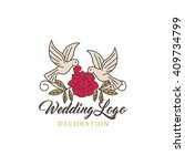wedding element template  | Shutterstock .eps vector #409734799