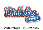 diabetes text for headline or... | Shutterstock . vector #1186955359