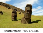 Easter Island Heads    Rano...