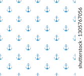 ship anchor. marine seamless... | Shutterstock .eps vector #1305767056