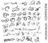 decorative hand drawn monograms.... | Shutterstock .eps vector #1104941546