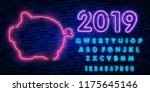 2019 happy new year concept... | Shutterstock .eps vector #1175645146