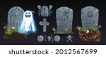 halloween elements and objects... | Shutterstock .eps vector #2012567699