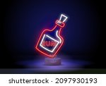 neon pirate rum  neon style... | Shutterstock .eps vector #2097930193