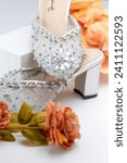 Small photo of Shoe, shoes, wedding shoes, wedding, wedding shoe, photo of shoe product