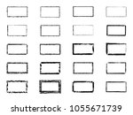 vector grunge rectangles.... | Shutterstock .eps vector #1055671739