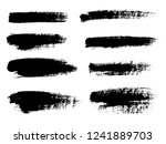 painted grunge stripes set.... | Shutterstock .eps vector #1241889703