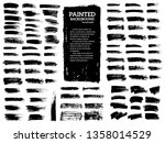 painted grunge stripes set.... | Shutterstock .eps vector #1358014529