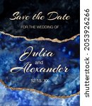 vector wedding invitation hand... | Shutterstock .eps vector #2053926266