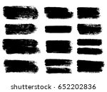painted grunge stripes set.... | Shutterstock .eps vector #652202836
