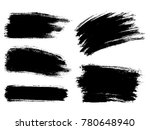 painted grunge stripes set.... | Shutterstock .eps vector #780648940