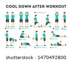 cool down after workout... | Shutterstock .eps vector #1470492800
