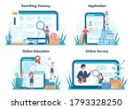 unemployed online service or... | Shutterstock .eps vector #1793328250