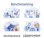 benchmarking concept set. idea... | Shutterstock .eps vector #1868929849