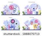 professional oncologist set.... | Shutterstock .eps vector #1888070713