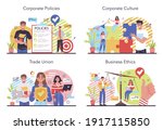 corporate culture concept set.... | Shutterstock .eps vector #1917115850
