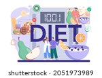 diet typographic header.... | Shutterstock .eps vector #2051973989