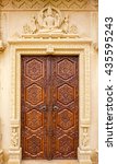 Wooden Decorated Door At A...