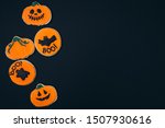 halloween decorated homemade... | Shutterstock . vector #1507930616