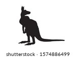 graphical silhouette of... | Shutterstock .eps vector #1574886499