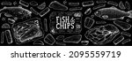 fish and chips sketch vector... | Shutterstock .eps vector #2095559719