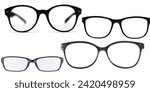 Eye glasses set  hipster style...