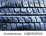 texture of the tread wheel. old ... | Shutterstock . vector #1380553910