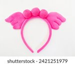 Angel theme pink hair headband
